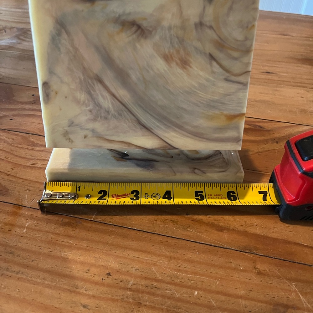 Vintage Faux Marble Resin Flip Photo Holder - Picture 10 of 16
